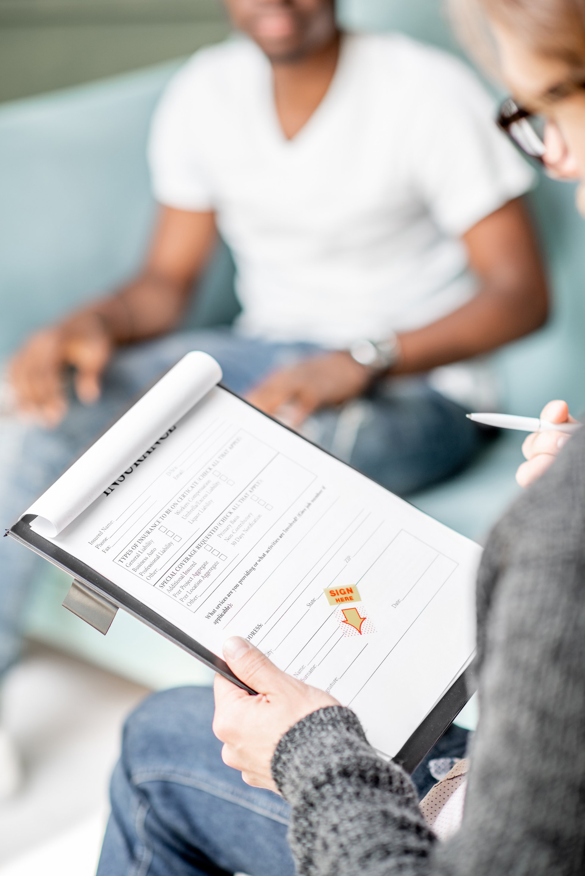 Psychologist Filling Documents